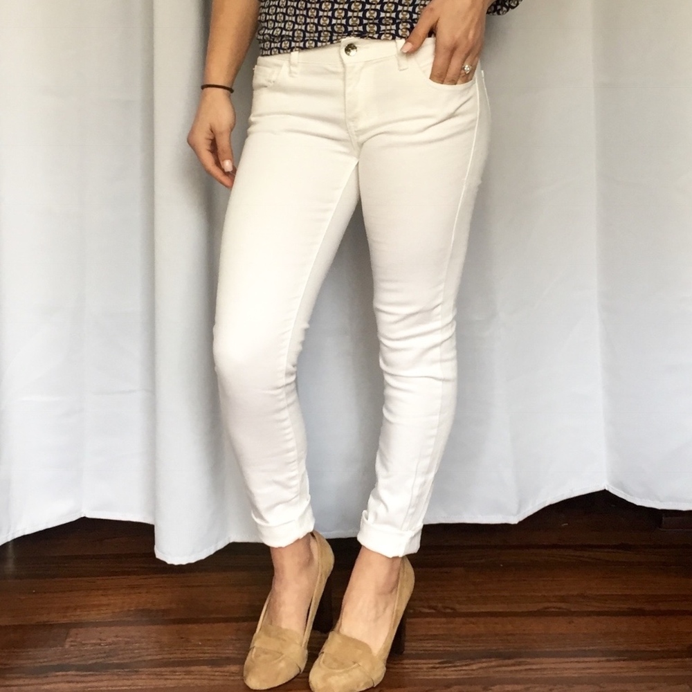 Armani Exchange White Jeans